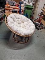 Intratuin Papasan rotan stoel met kussen, Ophalen, Gebruikt, Bruin, Bohemian, Relax, Lounge