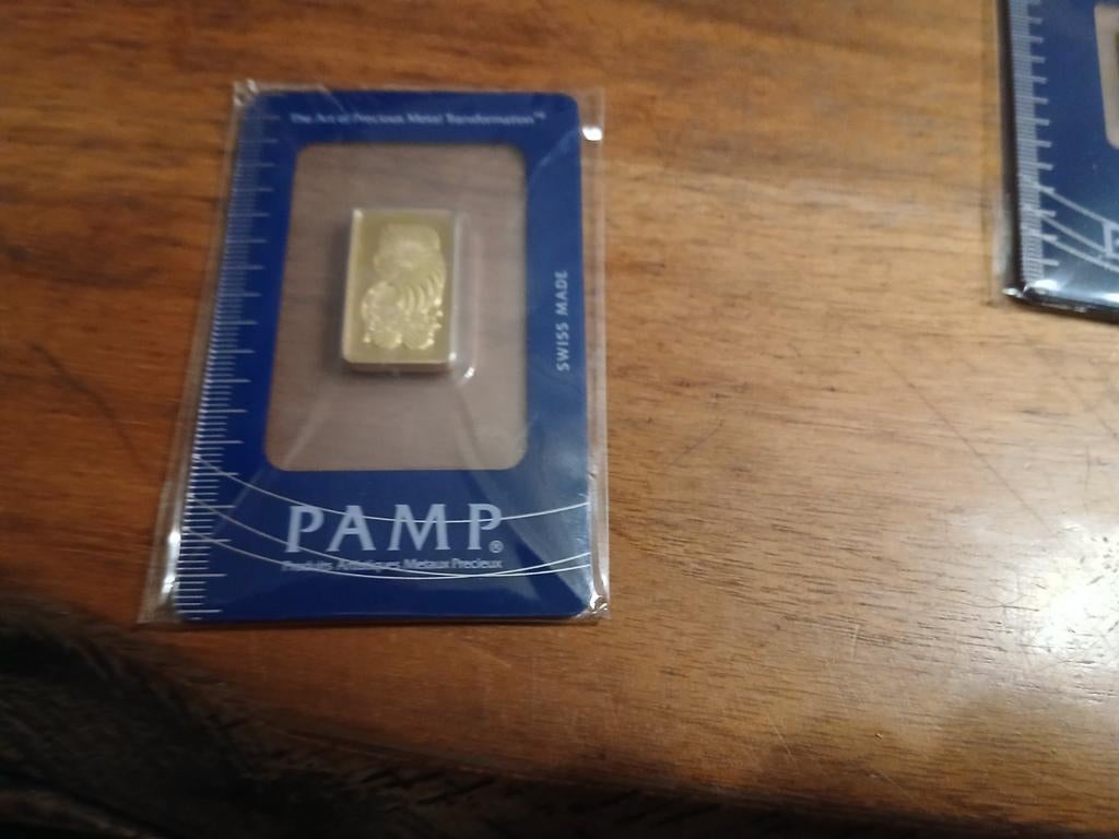 Zwaar Vergulde Baren - PAMP Suisse Goudbaren 20 gram totaal, Ophalen of Verzenden, Goud