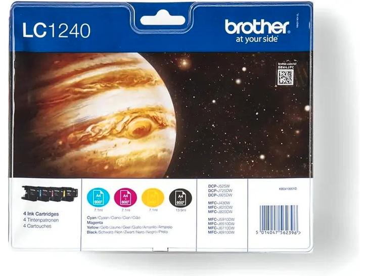 Brother LC1240 Inktcartridges - 4 Kleuren Multipack, Computers en Software, Printerbenodigdheden, Nieuw, Cartridge, Ophalen of Verzenden