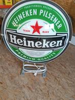 Heineken Pilsener lichtbak 80 cm, Verzamelen, Biermerken, Ophalen, Gebruikt, Reclamebord, Plaat of Schild, Heineken