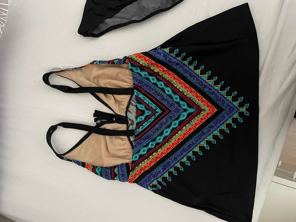 Tankini maat 38/40 Sunflair, Ophalen of Verzenden, Gedragen, Zwart, Overige typen