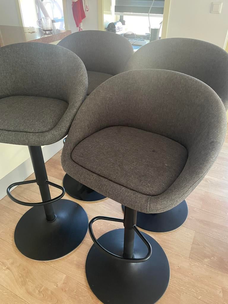 Bar krukken 4x, Ophalen, In hoogte verstelbaar, 60 tot 90 cm, Zo goed als nieuw