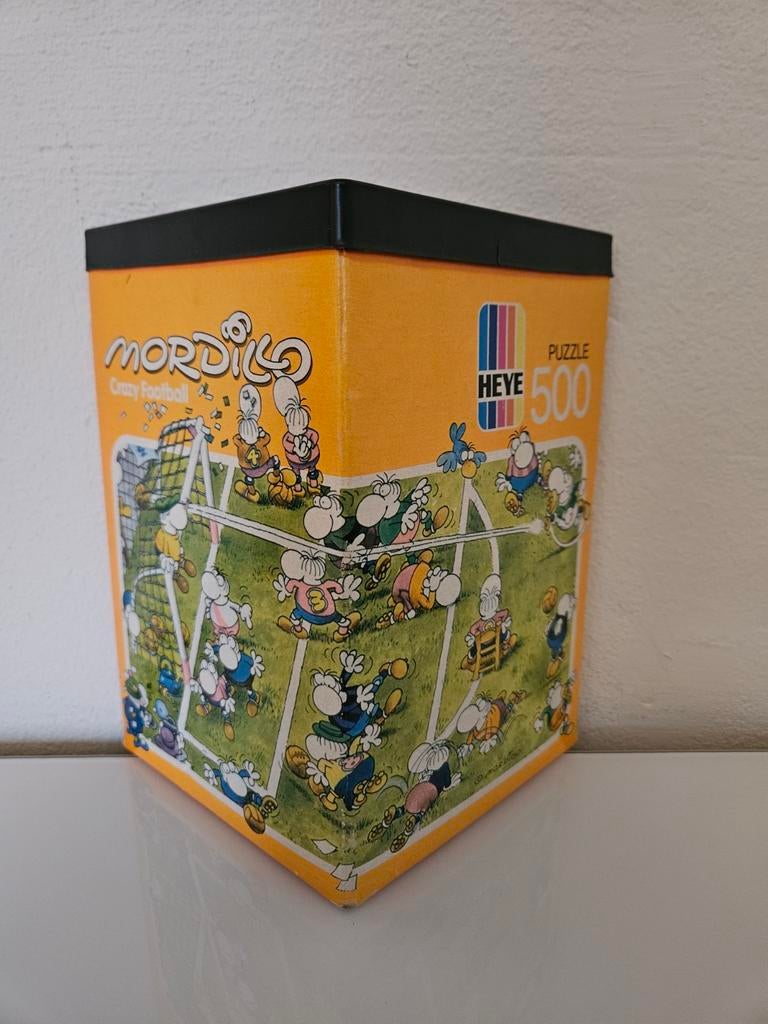 Heye puzzel Mordillo Crazy Football 500 stukjes., Ophalen of Verzenden, Zo goed als nieuw
