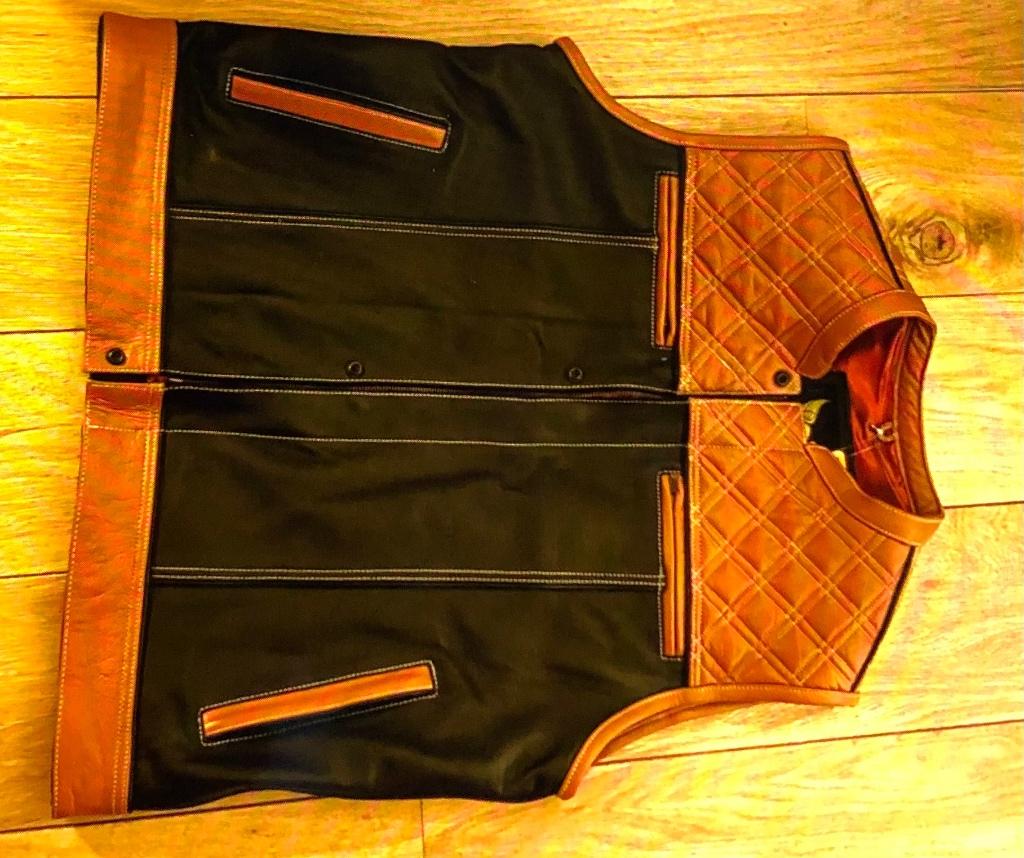 Bodywarmer leer op maat hand laten maken, Kleding | Heren, Bodywarmers, Ophalen of Verzenden, Nieuw, Zwart