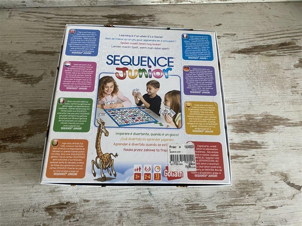 sequence junior vierkante doos [s984], Verzenden, Zo goed als nieuw