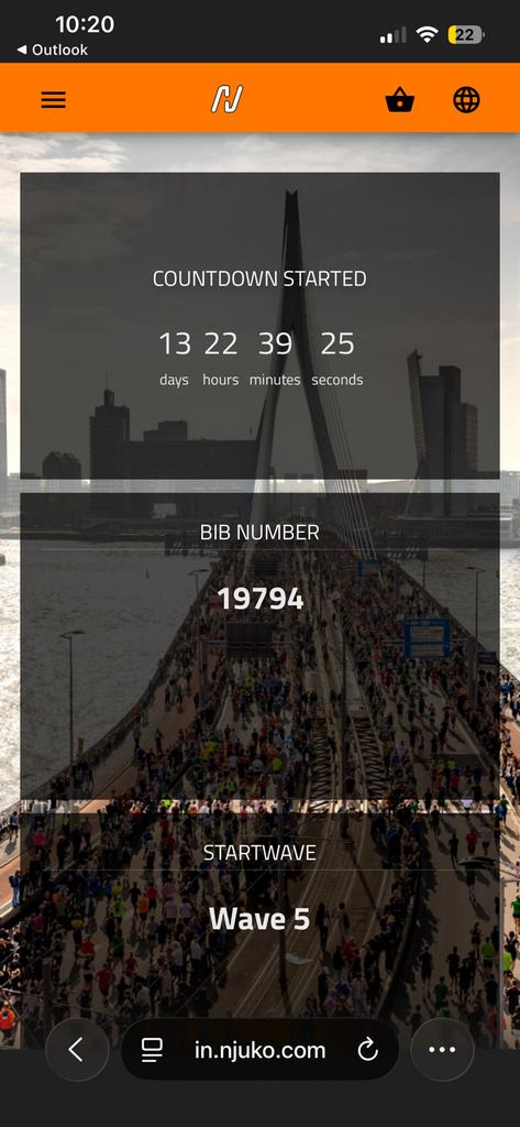 NN Marathon Rotterdam, Eén persoon