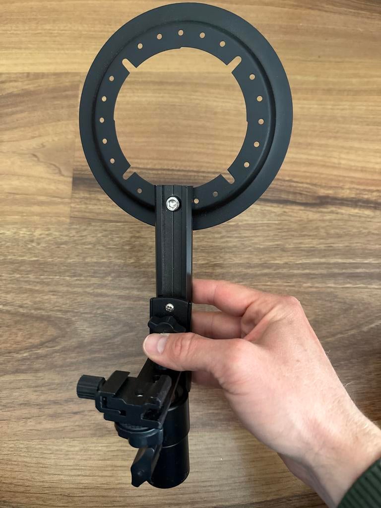 Ringflitser houder / Beugel voor studioflitser, Ophalen, Gebruikt, Geen, Overige typen