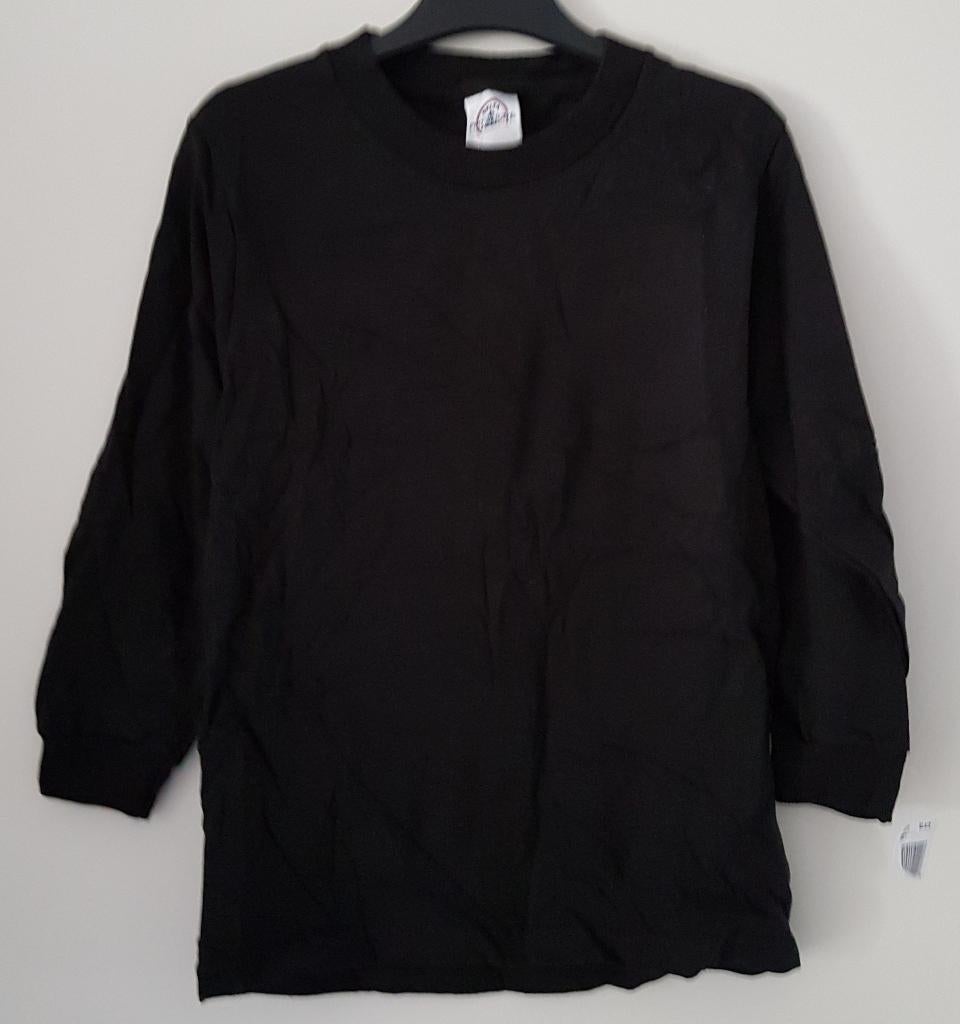 Zwarte longsleeve maat 128 NIEUW (0866) a, Kinderen en Baby's, Kinderkleding | Maat 128, Delta Pro Weight, Nieuw, Ophalen of Verzenden