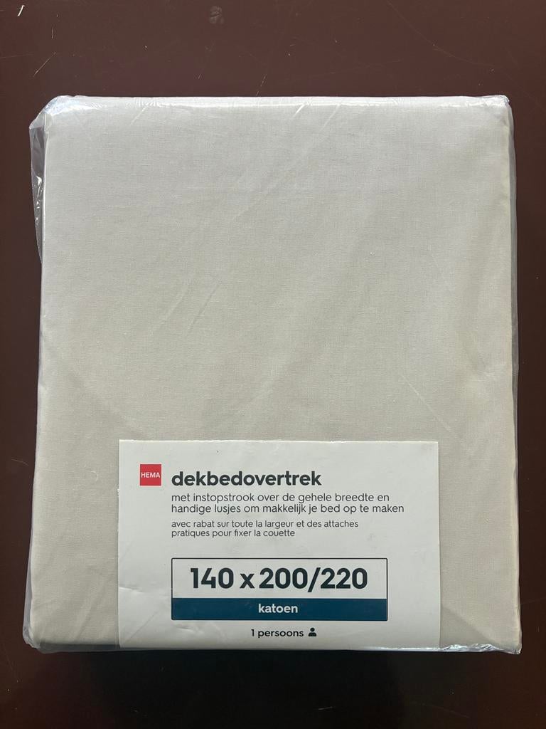 Hema dekbedovertrek 140x200/220, Huis en Inrichting, Ophalen of Verzenden, Zo goed als nieuw, Eenpersoons, Dekbedovertrek