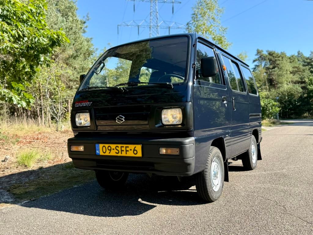Suzuki Super Carry Minibus (personenbus) op geel kenteken, Overige modellen, Blauw, Handgeschakeld, Particulier