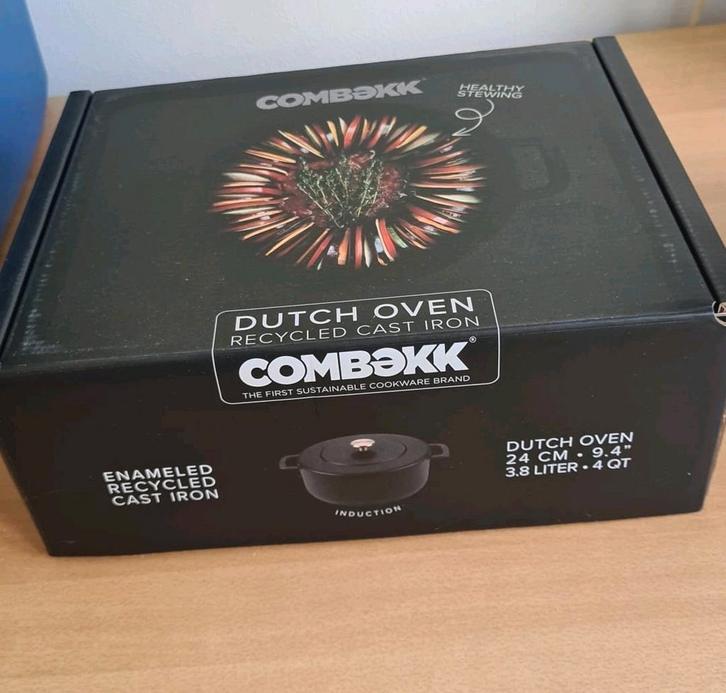 COMBEKK Dutch Oven - Geëmailleerd Gietijzer NIEUW, Huis en Inrichting, Keuken | Potten en Pannen, Nieuw, Kookpan of Snelkookpan