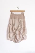 Beige Halflange Linnen Rok Diktons Maat 40, Maat 38/40 (M), Beige, Ophalen of Verzenden, Zo goed als nieuw