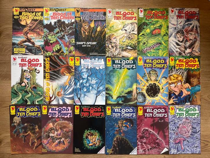 ElfQuest – Blood of Ten Chiefs complete serie #1 t/m #20, Boeken, Stripboeken, Zo goed als nieuw, Complete serie of reeks, Ophalen of Verzenden