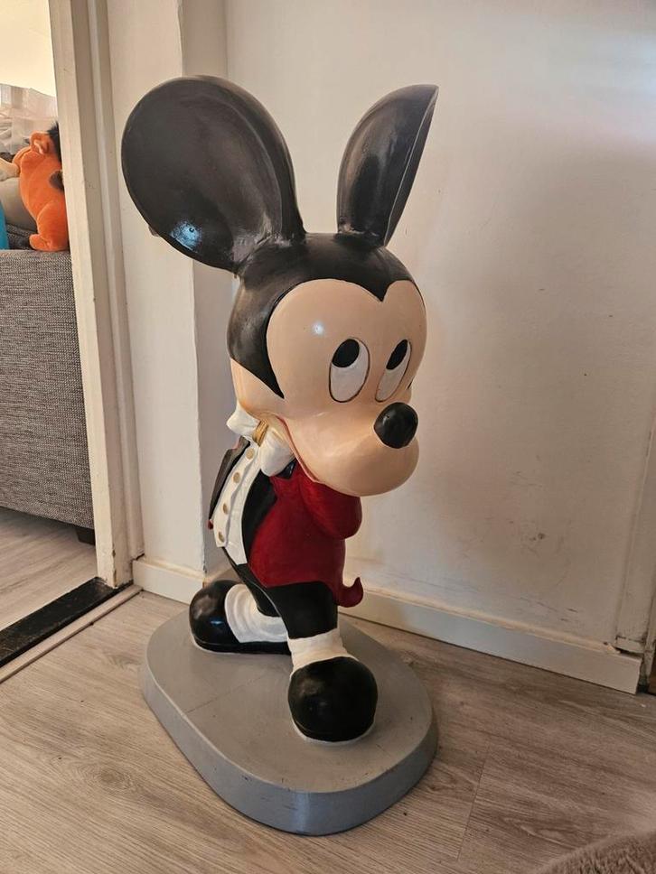 Groot Mickey Mouse ober Beeld - Disney Collectible, Verzamelen, Disney, Gebruikt, Beeldje of Figuurtje, Mickey Mouse, Ophalen