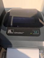 Zebra GK420d Labelprinter met 4 rollen Thermische Labels, Ophalen of Verzenden, Zo goed als nieuw, Etiket, Zebra
