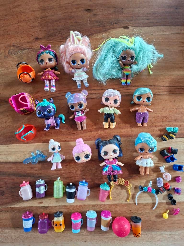 L.O.L.  poppetjes en accesoires rider raver glitter sugar, Verzamelen, Poppetjes en Figuurtjes, Ophalen of Verzenden, Zo goed als nieuw