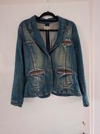 Vintage Miss Etam spijkerjasje maat 44, Blauw, Maat 42/44 (L), Ophalen of Verzenden, Miss Etam