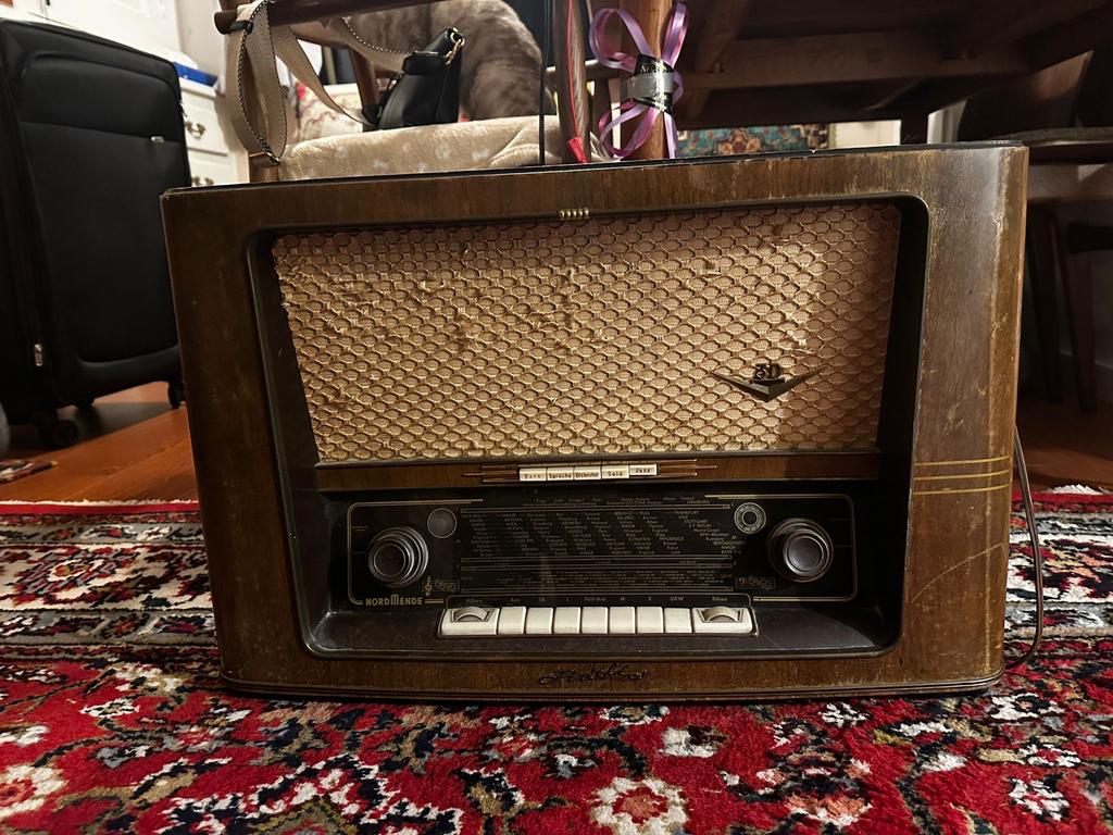 Vintage Nordmende buizenradio - Jaren 50/60 retro eyecatcher, Ophalen of Verzenden, Gebruikt, Radio
