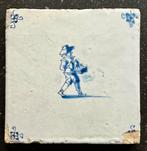 Marskramer op 17e eeuwse tegel, Delfts Blauw, Verzenden