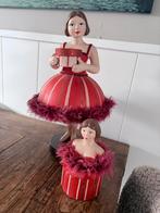 Decoratieve houten vrouwen/ ballerina beeden., Ophalen, Zo goed als nieuw