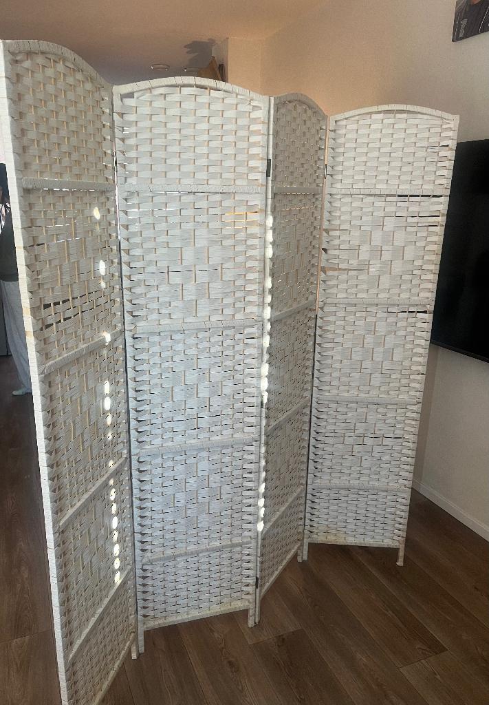 Kamerscherm wit, Huis en Inrichting, Woonaccessoires | Kamerschermen, Ophalen, Gebruikt