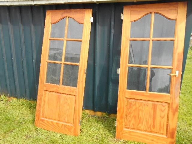 deubele deuren, Doe-het-zelf en Verbouw, Ophalen, Gebruikt, 120 cm of meer, Binnendeur
