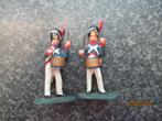 2 TINNEN SOLDAATJES MET INSTRUMENT-TROMMEL -FRANSE GRENADIER, Ophalen of Verzenden