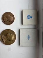 Herdenkingsmunten Karl Landsteiner Rode Kruis met doosje, Ophalen, Brons, Nederland