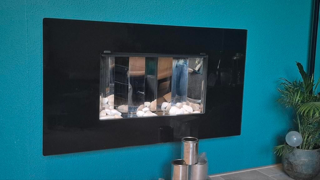 Sfeerhaard op brandgel of bio-ethanol, Huis en Inrichting, Haarden, Ophalen, Gebruikt, Hangende haard, Gelhaard