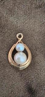 14 Karaats Gouden Hanger met Parels, Sieraden, Tassen en Uiterlijk, Kettinghangers, Gebruikt, Overige voorstellingen, Ophalen of Verzenden