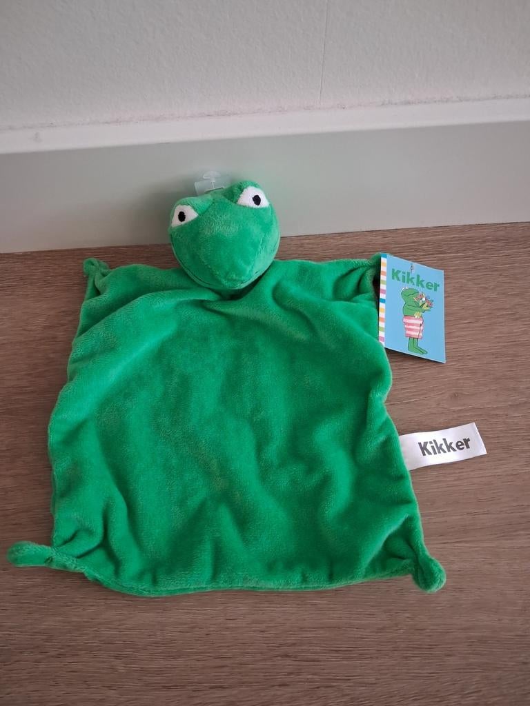 Nieuw! Knuffeldoekje Kikker Max Velthuijs groen doekje L532, Ophalen of Verzenden, Zo goed als nieuw, Kikker