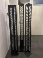 Zwarte CD-torens / CD-rekken (groot, zwaar, staal), Huis en Inrichting, Woonaccessoires | Cd- en Dvd-rekken, Ophalen, Gebruikt