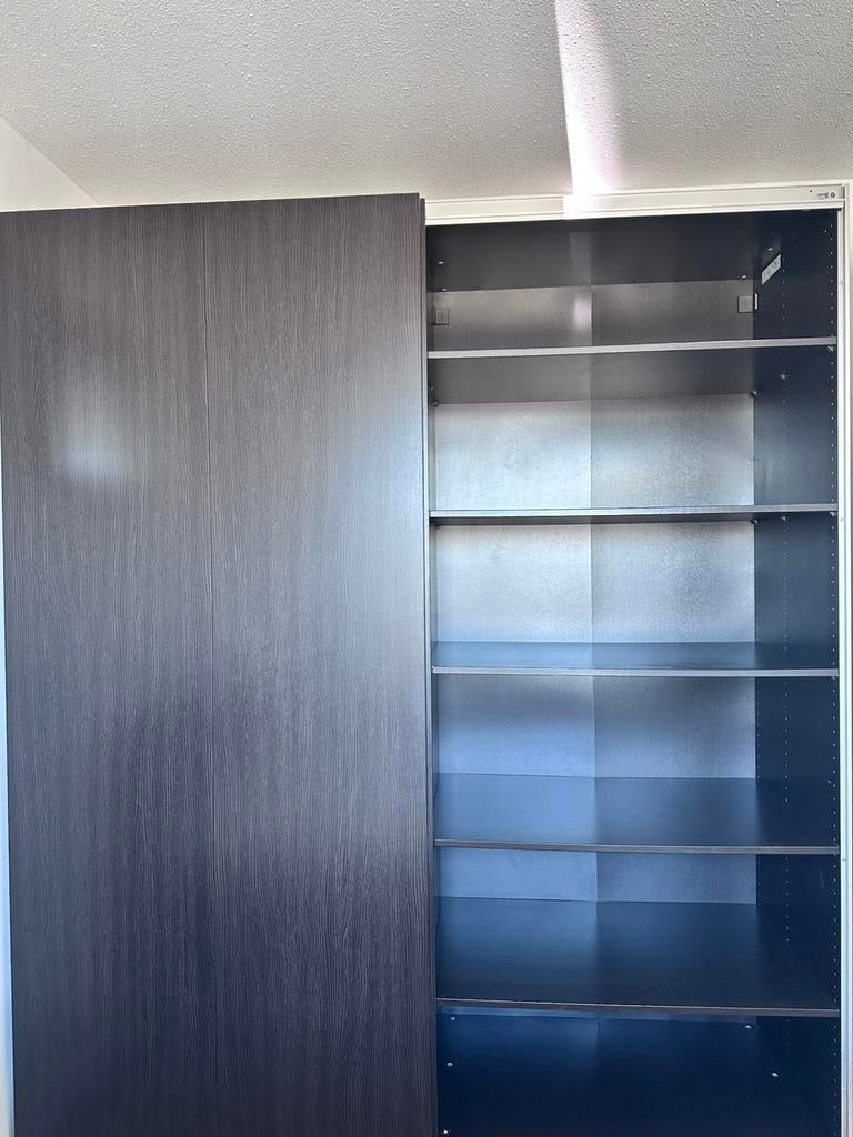 Ikea PAX 2 meter met HASVIK deuren houtlook bruin, Huis en Inrichting, Kasten | Kledingkasten, Ophalen, 50 tot 75 cm, 200 cm of meer