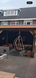 Luxe loungeset met unieke kussens, Tuin en Terras, Tuinsets en Loungesets, Ophalen, 5 zitplaatsen, Kunststof, Gebruikt