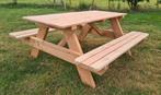 Douglas picknicktafel, Ophalen of Verzenden, Nieuw, Rechthoekig, Hout