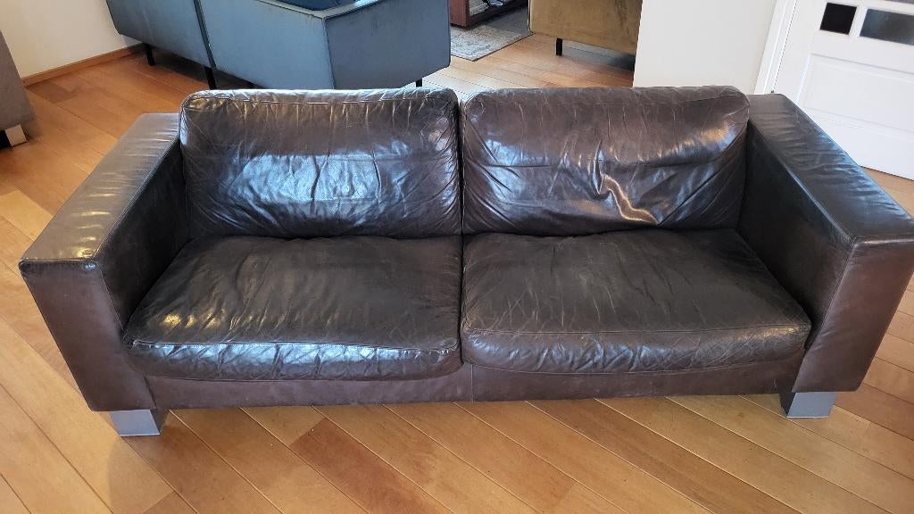 Bank 220 X 85 GRATIS, Ophalen, Gebruikt, Driepersoons, Rechte bank