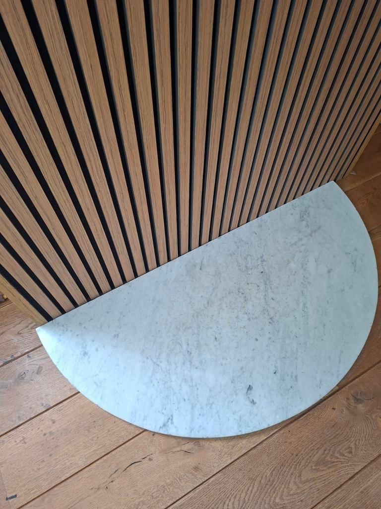 Marmeren halfronde plaat voor openhaard of decoratie, Huis en Inrichting, Haarden, Ophalen of Verzenden