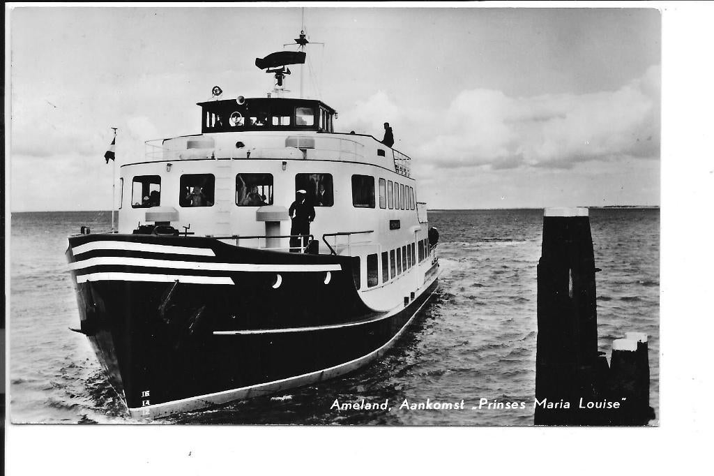 AMELAND -boot Prinses Maria Louise 1965, Verzenden, 1960 tot 1980, Waddeneilanden