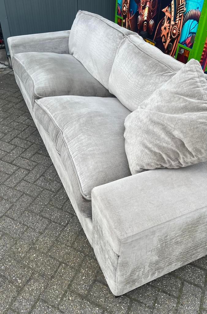 Bank fluweel croco print eric kuster stijl, Ophalen, Zo goed als nieuw