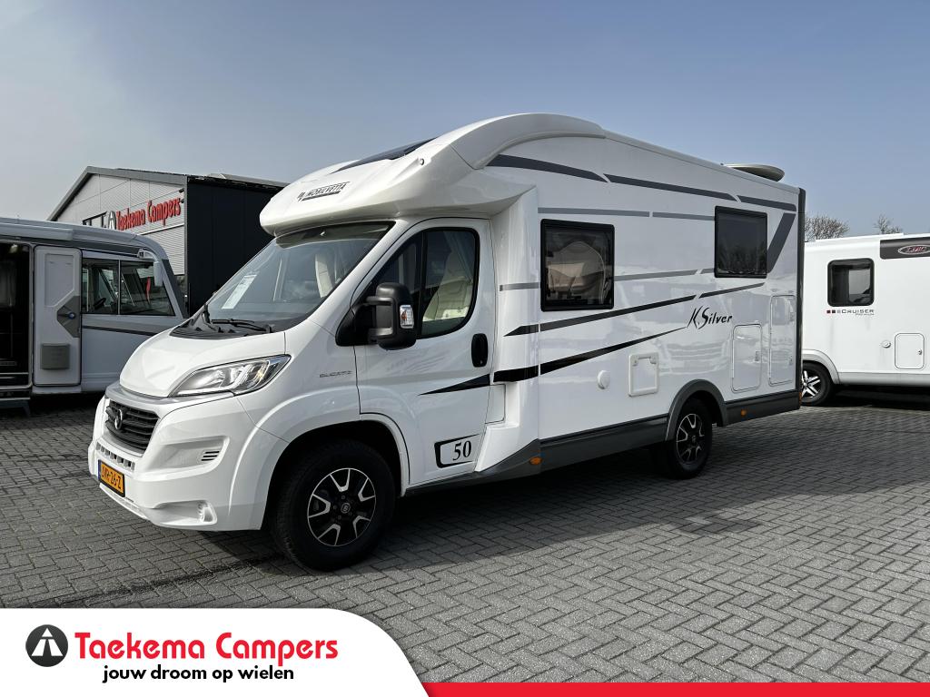 Mobilvetta K-Silver 50 Queensbed/6.50m/euro-6/2019/uniek, Caravans en Kamperen, Campers, Overige merken, Fiat, Bedrijf, Tot en met 3