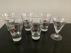6 Retro Martini glazen, Ophalen of Verzenden, Zo goed als nieuw, Overige typen