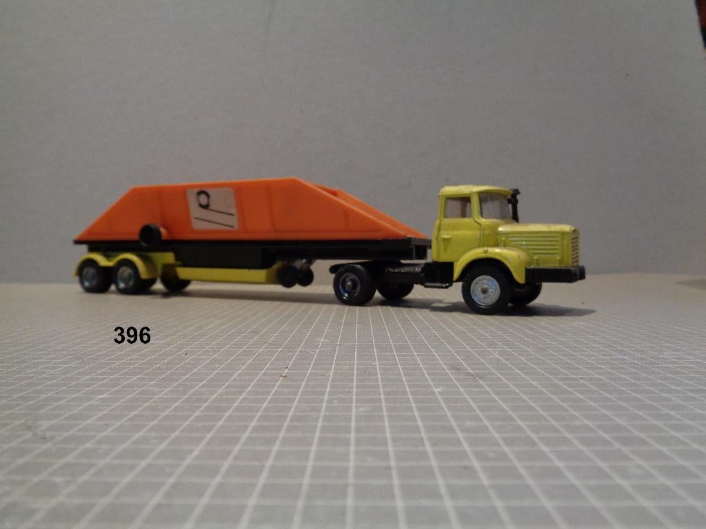 corgi toys berliet met zandtrailer, Ophalen of Verzenden, Zo goed als nieuw, Bus of Vrachtwagen, Corgi