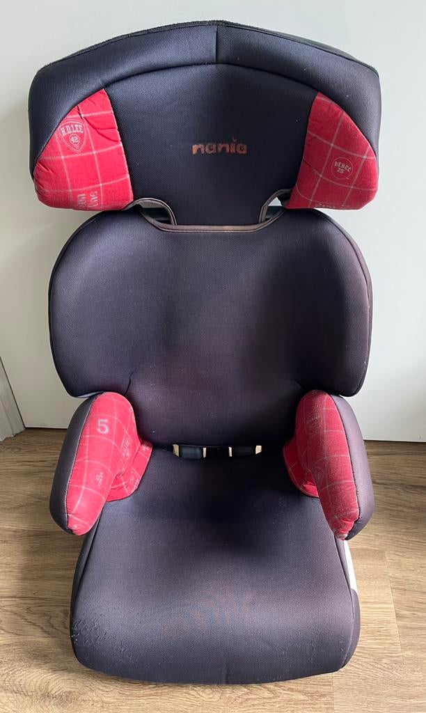 Autostoel rood zwart, 15 t/m 36 kg, Ophalen, Overige merken, Gebruikt