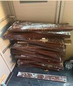 Meranti traptredes spiltrap 24 tredes en 2 dorpels., Ophalen, Gebruikt, 25 tot 50 mm, Plank