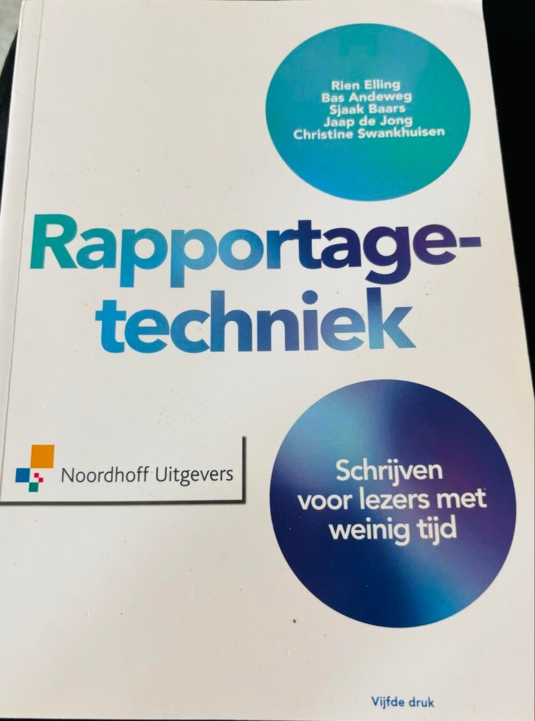 Jaap de Jong - Rapportagetechniek, Boeken, Wetenschap, Zo goed als nieuw, Sociale wetenschap, Ophalen of Verzenden