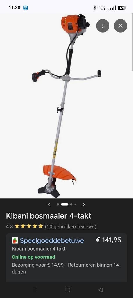 Kibani bos maaier, Ophalen, Elektrisch