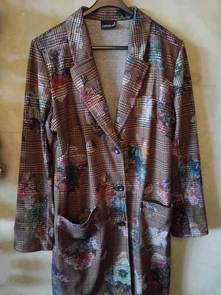 Mooie jas Ophelia maat 42. (2), Kleding | Dames, Bruin, Ophelia, Maat 42/44 (L), Nieuw