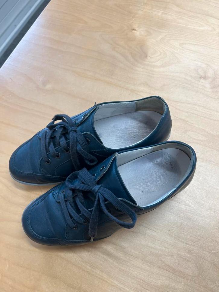 Semler blauwe leren damesschoenen, maat 39,5 wijdte K, Kleding | Dames, Schoenen, Gedragen, Schoenen met lage hakken, Blauw, Ophalen of Verzenden