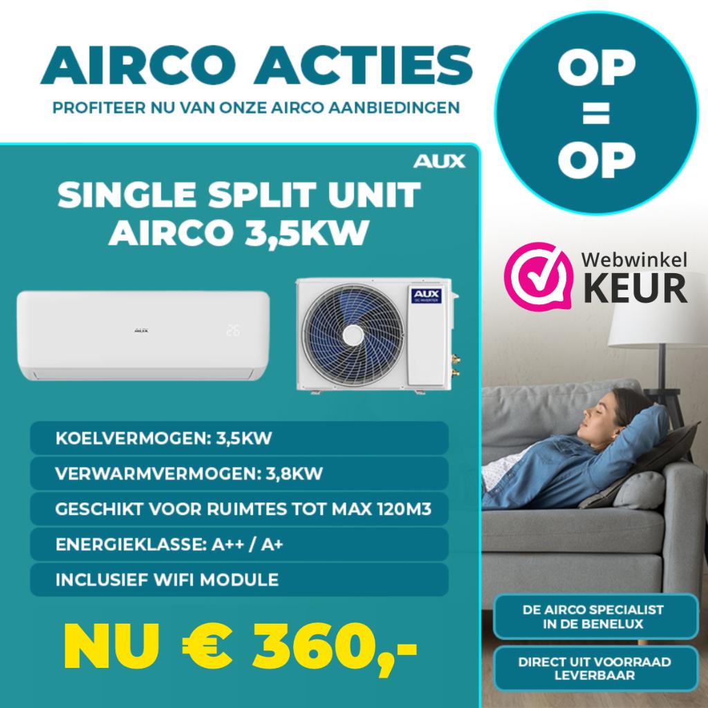 AUX Airco Split Unit - 3,5 kW + WiFi Freedom, Ophalen, Nieuw