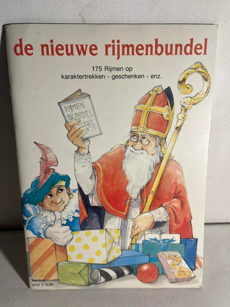 de nieuwe rijmenbundel", met illustraties van Sinterklaas, Diversen, Sinterklaas, Ophalen of Verzenden, Gebruikt